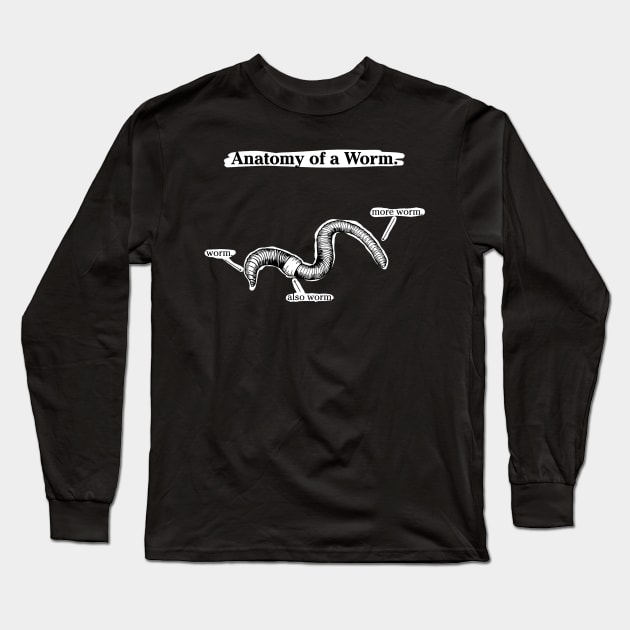 Anatomy of a Worm - Dark Long Sleeve T-Shirt by RadicalLizard